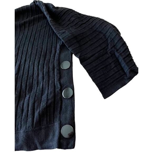 M&S COLLECTION 3/4 DOLMAN SLEEVE PULL-OVER SWEATER, WOMENS, XL, BLACK, CREWNECK - Picture 7 of 11